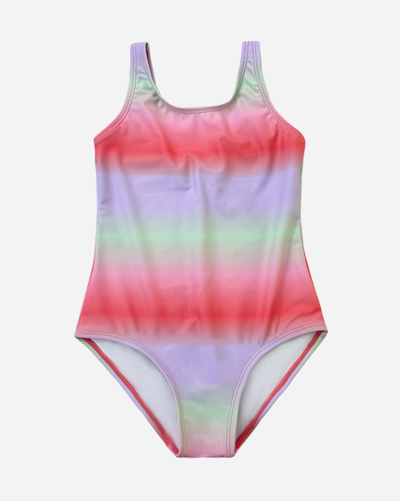 Gradient Dual Strap One Piece Swimsuit