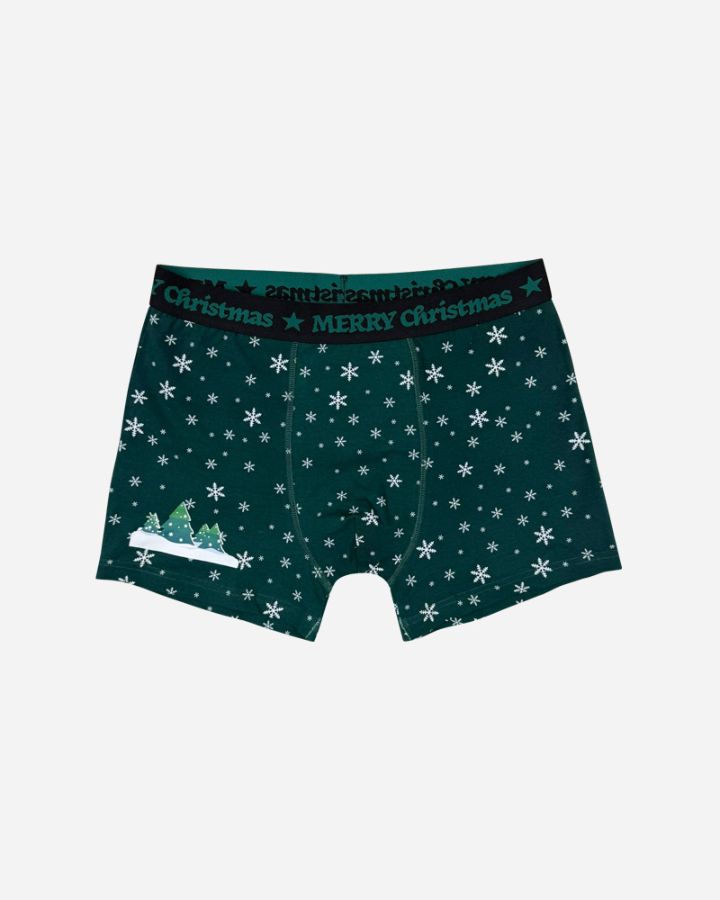 Snowflakes and Trees Boxer Brief